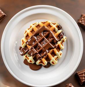 Kit kat nutella waffle