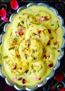 Kesar Rasmalai(2 Pcs)