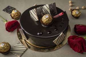 Eggless Ferrero Rochar Chocolate Cake [1 Pound]
