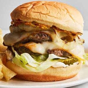 Double chicken bonanza burger