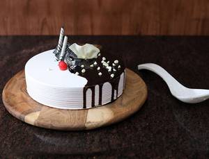 Choco Vanilla Cake Eggless