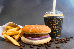 Veg Supreme Burger + French Fries (s) + Cold Coffee (s)