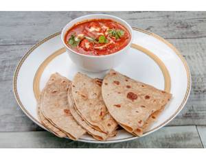 Paneer Curry Roti Meal