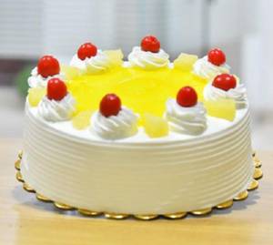 Pineapple Eggless Cake (500 gms)