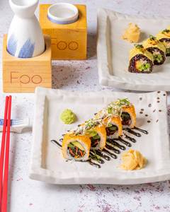 Shishito Charcoal Tempura Uramaki  