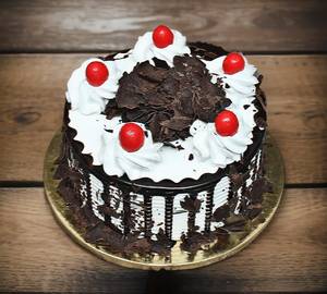 Black Forest Fresh Cream Cake [Eggless]