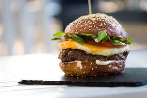 Breakfast Beef Burger