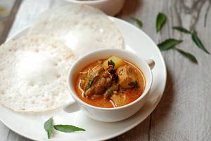 Nadan Chicken Curry + 3 Appam Combo