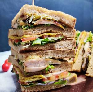 Club Grilled Chicken Cheese Sandwich