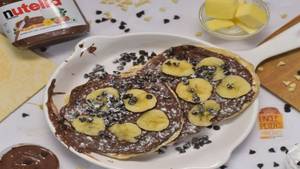 Nutella And Banana Pancakes
