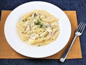 Penne Mushroom Alfredo