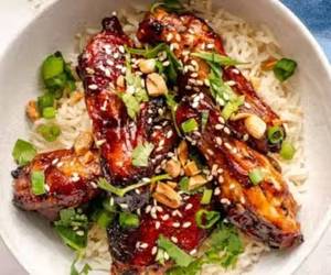 Barbeque Wings Rice Bowl