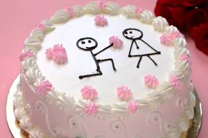 Pretty Propose Pineapple Cake