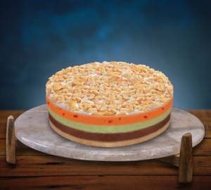 Italian cassata cake slice                                             