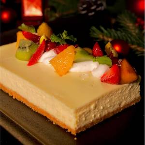 Eggless New York Baked Cheesecake