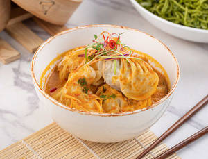 Healthy  Multigrain Nepalese Jhol Soup Momo
