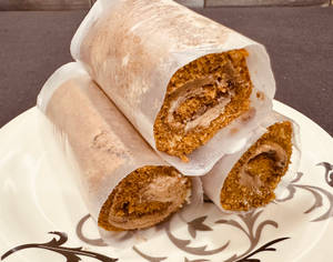 Chocolate Cream Cake Roll [1 Piece]