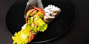 Beetroot Tortilla Wrapped with Grilled Chicken