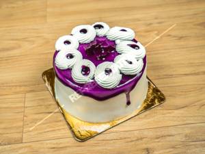 Eggless Blueberry Mousse Cake