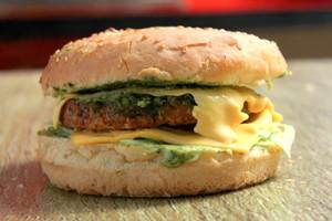 King Size Veg Burger With Cheese    