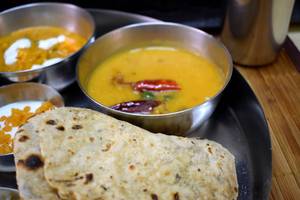 Dal Thali With Extra 100ml Veg Biryani