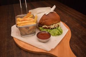 Chicken Cheese Burger French Fries 