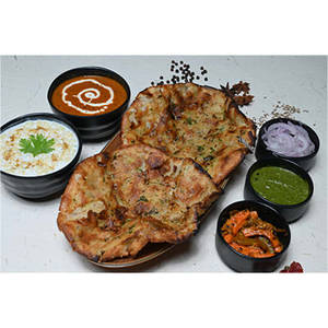 2 Chur Chur Naan + Dal Makhni + Raita + Salad