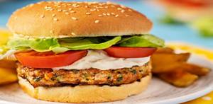 Burger Veg. Burger With Salad