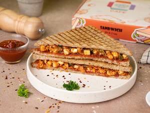 Paneer schezwan sandwich