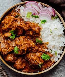 Parsi Mutton Dhansak With Steamed Rice
