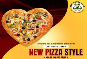 Jail House Heart Shape Pizza