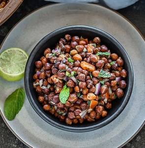 Boiled Black Chana Chaat