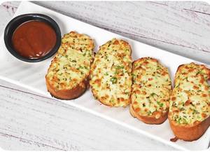 Masala & Cheese Garlic Bread [4 Pcs]