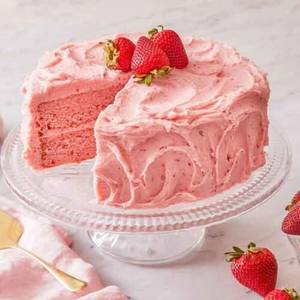 Strawberry cake                                       