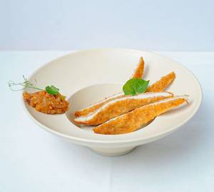 Chicken Goujons Sesame Tarter Pineaple Chutney