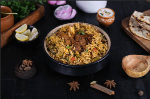 Mutton Biryani [Served With Raita]