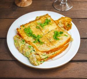 4 egg bread omelette