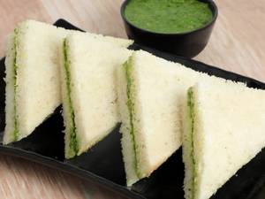 Cheese Butter Chutney Sandwich