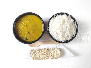 Dal Fry With Steamed Rice