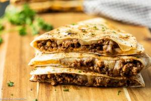 Cheesy Roast Beef Quesadilla
