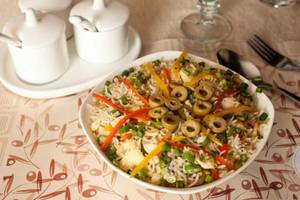 Olive Chicken Fried Rice