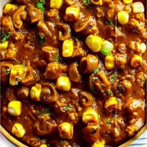 Mushroom Corn Masala
