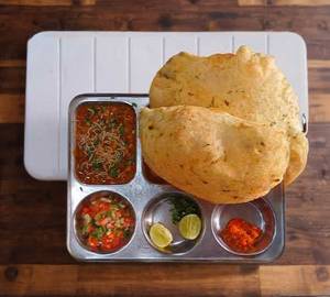 Cheese chhole bhature