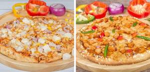 Paneer Pizza With Tandoori Veg Pizza