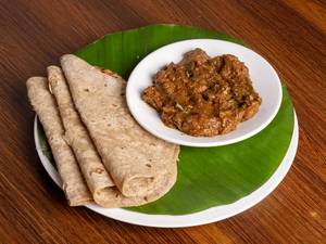 Chapathi(2) With Erachi Roast
