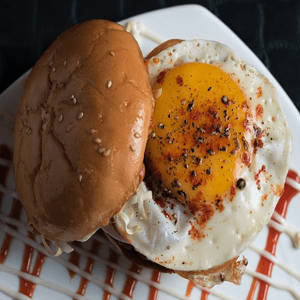Chicken & Egg Burger With Cheese