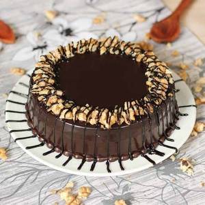 Chocolate Truffle With Nuts Cake