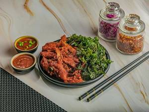 Crackling Spinach Chicken