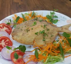 Baby Whole Pomfret Fry (1 Pcs)