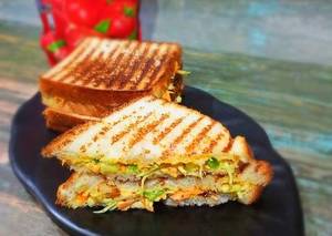 Grilled Cheesy Veg Sandwich
